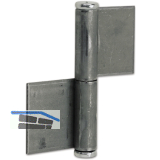 Konstruktionsband 2-teilig 150 x 50 x 4 mm, Stahl blank