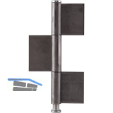 Konstruktionsband 3-teilig 230 x 50 x 4 mm, Stahl blank