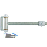 Zauntorband L�nge 235 mm, Gewinde M16, Stahl verzinkt