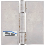 Anschwei�scharnier mit festem Stift, 40 x 40 x 1mm, Rollen � 4,7 mm, Edelstahl