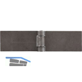 Anschwei�scharnier mit festem Stift, 200 x 50 x 5mm,Rollen � 18,5mm,Stahl blank