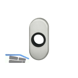 FSB Dr�ckerrosette 17 1758 oval, 32,5 x 70 x 7 mm, Aluminium silber eloxiert