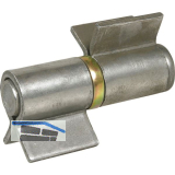 Anschwei�band 2-teilig V-Lappen 404A , Bandh. 90 mm, � 28 mm, Stahl blank