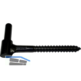 Einschraubkegel 10 mm, Stahl schwarz pulverbeschichtet RAL 9005