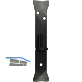 Plattenkegel, Kegeldorn � 18 mm, Schwalbenschwanz, Stahl schwarz geschmiedet