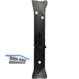 Plattenkegel, Kegeldorn � 20 mm, Schwalbenschwanz, Stahl schwarz geschmiedet