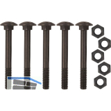 Schraubenset f�r Langband mittig gerollt 1000mm, Stahl schwarz verzinkt