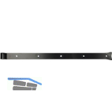 Langb�nder einseitig gerollt, ohne Kegel, 900x45x8mm, inkl. Schraubenset,schwarz