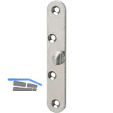 T�rblattsicherung-Fl�gelteil, 120 x 20 x 4 mm rund, Stahl verzinkt silberf�rbig