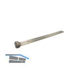 Langb�nder mittig gerollt, ohne Kegel, 1000 x 45 x 5 mm, Edelstahl-Effekt