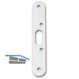 Bolzenschlie�blech (Stockteil f�r Stahlzargen), Stahl verzinkt silberf�rbig