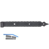 Langb�nder ohne Kegel, Kr�pfung 15 mm, 615 mm, Schmiedeeisen verzinkt geschw�rzt