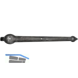 T�rscheinlangband KREMS 2317, 500 mm, Eisen verzinkt, alt geb�rstet