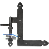 Fensterwinkelband Kufstein, Eisen schwarz verzinkt, alt geb�rstet*