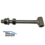 Durchschraubband-Fl�gelteil, Bandrollen � 24 mm, M 16x150, Edelstahl-Effekt