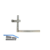 Torwinkelb�nder einseitig gerollt, o.Kegel,Schenkel 800 x 500mm,Edelstahl-Effekt