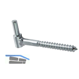 Einschraubkegel 10 mm, Edelstahl-Effekt