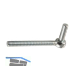 Gewindekegel, M 12, Gesamtl�nge 133 mm, Edelstahl-Effekt