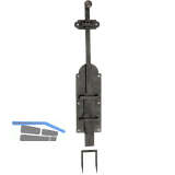 T�rriegel Klam, 450 mm, Eisen alt geb�rstet