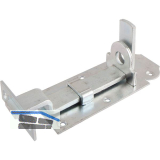 Querriegel gekr�pft mit Schlie�blech, Platte 140 x 55 mm, verzinkt