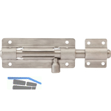 Grendelriegel abschlie�bar, 150 mm, Edelstahl