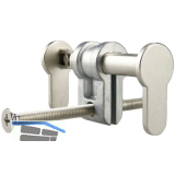 Blindzylinder UBZ, Euro-Profilzylinder PZ, Zamak vernickelt