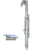 Bodenriegel mit Flansch, 300 mm, Stahl verzinkt