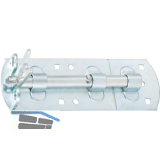 Querriegel gerade mit Schlaufe,abschlie�bar,220 x 60mm,verzinkt