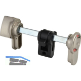 DENI WC-Beschlag/Einsatz zum Nachr�sten f�r Glast�rbeschl�ge,verstellbar 32-40mm