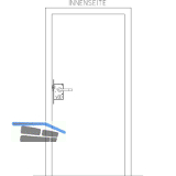 BKS Fluchtt�rschloss-Set Talin 1 flg. Funktion E/EN 179, links, DM 65, Edelstahl