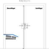 BKS Fluchtt�rschloss-Set Talin 2 flg. Funktion B/EN 179, links, DM 65, Edelstahl