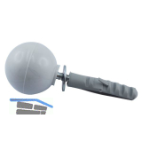 IBFM T�rpuffer - Kugelform Kunststoff grau