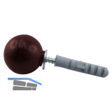 IBFM T�rpuffer - Kugelform Kunststoff braun