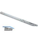 T�rkantriegel U-Geh�use mit Klapphebel 250 x 20 x 15,5 mm, Hub 16 mm, verzinkt