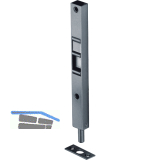 Kantenriegel U-Geh�use mit Griffschieber eckig, 200 x17x 12 mm, verzinkt