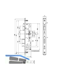 BKS Fluchtt�rschloss 1820, U-Stulp,1-flg. Funk. B/EN179/1125, DM 34, Edelstahl