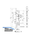 BKS Fluchtt�rschloss 1826 Fallenfest. 1-flg. Funkt.E/EN179/1125, DM35, Edelstahl