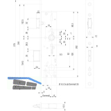 BKS Fluchtt�rschloss 1827,flach 2-flg. Funkt. E/EN179/1125, DM35, F+r vorstehend