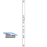 BKS Adapterstulp f�r Fluchtt�rschl�sser Serie 18, 395 x 24 x 3 mm, Edelstahl