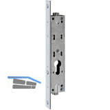 Einbauriegel sperrbar PZ ohne Riegel, DM 21, Stulp 250 x 24 x 3 mm, verzinkt