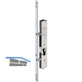 Einbauriegel sperrbar PZ ohne Riegel, DM 35, Stulp 360 x 16 x 3 mm, verzinkt