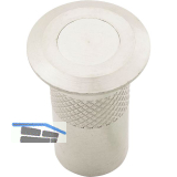 Bodenb�chse mit Verschluss, 10 mm, Messing vernickelt