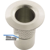 Bodenb�chse ohne Verschluss, 12 mm, Messing vernickelt