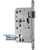 BMH Fluchtt�rhauptschloss 1022, 1-flg. Funktion B einw�rts,links,DM65,Edelstahl