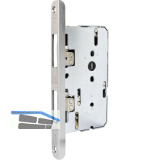 Fluchtt�rtreibriegel 2390 f�r 23er-Serie, links, DM 80, Winkelstulp, Edelstahl