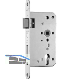 BMH Einstemmschloss 1000 PZW, links, Dorn 65, Rundstulp 24mm, Edelstahl