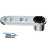 BKS Stangenf�hrungsplatte f�r Rundstange � 10 mm, Stahl verzinkt