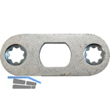 BKS Stangenschlie�blech 52 x 20 x 3 mm rund, Stahl verzinkt