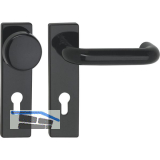 FS-Wechselgarnitur U-Form - auf Kurzschild PZ72 mm, TS 40-66 mm, KS schwarz