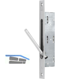 BKS Falztreibriegel 1899, DM 35, Stulp eckig 235 x 24 mm, Edelstahl